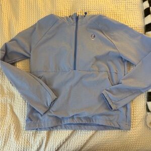 Light Blue Quarter-Zip Pullove